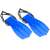 Blue kids swimming fins, adjustable strap, size 28/32