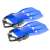 Blue kids swimming fins, adjustable strap, size 28/32