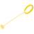 Yellow LED light up foot hula hoop with ball, kids exercise toy, fun activity