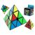 MoYu Pyraminx puzzle, több szögű nézet csomagolással