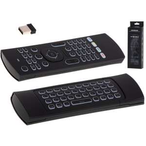 MX3 Pro Smart TV Keyboard Mouse remote control, black, with USB receiver - Remote Control