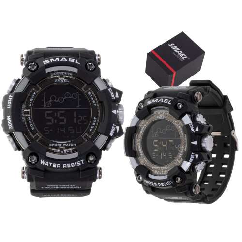 Pánske vojenské vodotesné LED náramkové hodinky SMAEL čierne 66837845