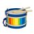 Goki Wooden Drum with Rainbow Design