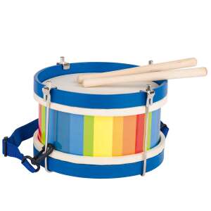Goki Rainbow Drum with Sticks and Shoulder Strap - Goki