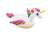 Intex inflatable unicorn ride-on pool float, 201 cm, side view