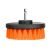 Orange drill brush attachment for cleaning