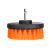 Orange drill brush attachment for cleaning