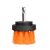 Small orange drill brush attachment