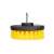 Yellow drill brush attachment for cleaning, round design