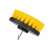 Yellow drill brush attachment for cleaning, round design