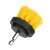 Yellow drill brush attachment for cleaning, small round design