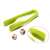 Close up of the green tongs included in the counting bears math game