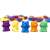 Five Mackós Montessori bear counters in different colors