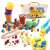 Mackós Montessori counting game with bear counters, cups, tongs, dice, and activity cards