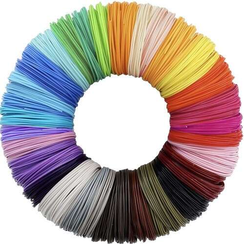 30 pack of 10 meter PLA filament for 3D pen in various colors