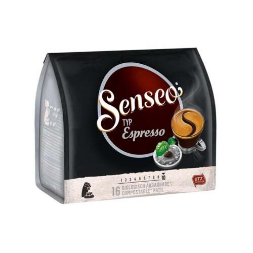 Douwe Egberts Senseo Espresso kávépárna, 16 db, komposztálható