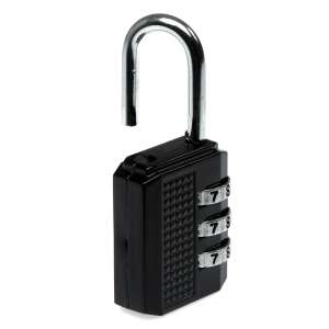 Black combination padlock for luggage - Kik