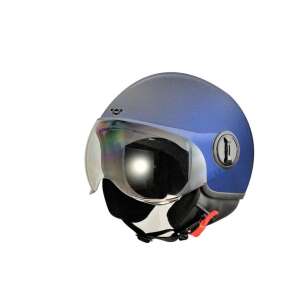 HECHT 52631 L Blauer Motorradhelm mit Visier - Schutzausrüstung für Motorräder