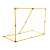 Žltý rám futbalovej bránky Ikonka