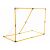 Cadru galben pentru poartă de fotbal Ikonka