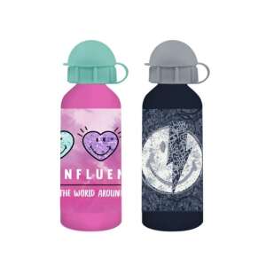 Smiley 500ml Wasserflasche mit Herz- und Blitzdesigns - Füttern