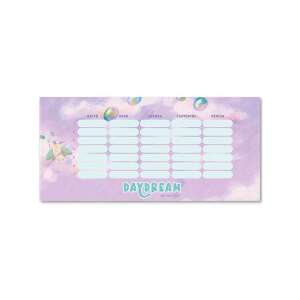 Daydream orar de o singură față, cu două fețe, pentru școală, roz, cu nori și un unicorn, pentru fete - Ars Una