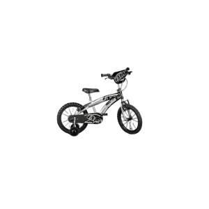 Schwarzes BMX-Fahrrad mit Stützrädern, 16 Zoll, für Kinder - Dino Bikes