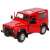 Red Land Rover Defender 1:14 scale remote control car with open door
