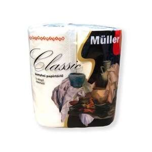 Müller Classic konyhai papírtörlő, 2 rétegű, 50 lap/tekercs, 2 tekercs/csomag - Papírtörlő