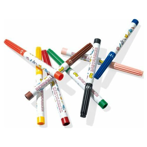 Markere SES pentru bebeluși, lavabile, 8 culori