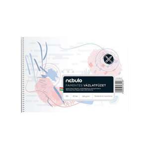 Nebulo B5-ös vázlatfüzet, 32 lap, famentes papír, spirálkötés - Nebulo