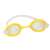 Yellow swimming goggles, clear lenses