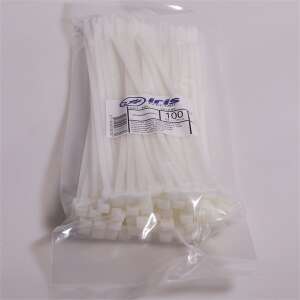 Package of 100 Iris Electric natural cable ties, 390x4.8mm - Electrical Installation