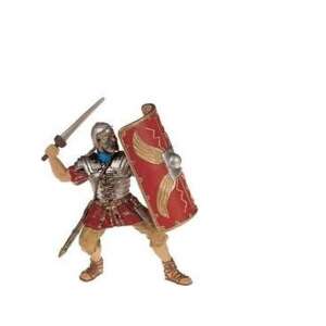 Papo Roman Legionary Figure, a detailed and realistic toy figure of a Roman soldier with a sword and shield - Papo Figure