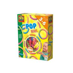 SES Creative Pop Beads, 48-dielna sada korálok na výrobu náramkov a náhrdelníkov, farebná, pre deti vo veku 3-6 rokov - Hračky na výrobu šperkov