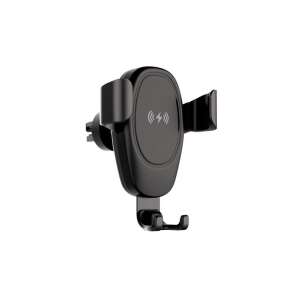 Setty TF-0034 IUS-01 10W univerzális szellőzőrácsba illeszthető vezeték nélküli autós töltő-tartó - Maxlife