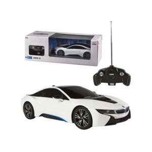 White BMW i8 remote control car, 1:14 scale, with remote control - Rastar Remote control vehicle