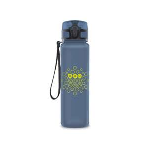 Sticlă de apă Ars Una 600ml din Tritan, de culoare albastru închis, cu o curea neagră - Ars Una