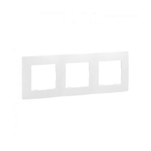 Legrand Niloe fehér 3-as villanykapcsoló keret