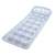 Bestway air mattress, inflatable pool float, clear and silver, with pillow