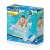 Bestway air mattress, inflatable pool float, clear and silver, with pillow, packaging