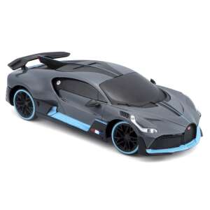 Mașină radiocomandată Maisto Tech R/C la scară 1/24 Bugatti Divo, gri cu accente albastre, vedere din față - Maisto Tech