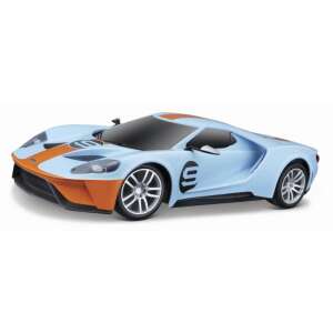 Mașină radiocomandată Maisto Tech la scară 1/24 Ford GT Heritage, mașină de curse albastră și portocalie, vedere din față - Maisto Tech