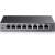 TP-Link TL-SG108PE Switch Gigabit Easy Smart cu 8 porturi și 4 porturi PoE, vedere din față cu porturile etichetate