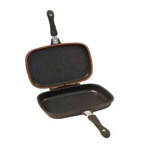 Berni Group Sanity Stone double grill pan, 32x24x7,5 cm, aluminum, anthracite - Cookware & bakeware