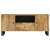 vidaXL tömör mangófa TV-állvány fém lábakkal, 105 x 33,5 x 46 cm