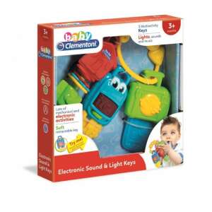 Baby Clementoni elektromos Kulcscsomó hang-és fényeffekttel #sárga-zöld 55612834 Fejlesztő játék babáknak - Fényeffekt