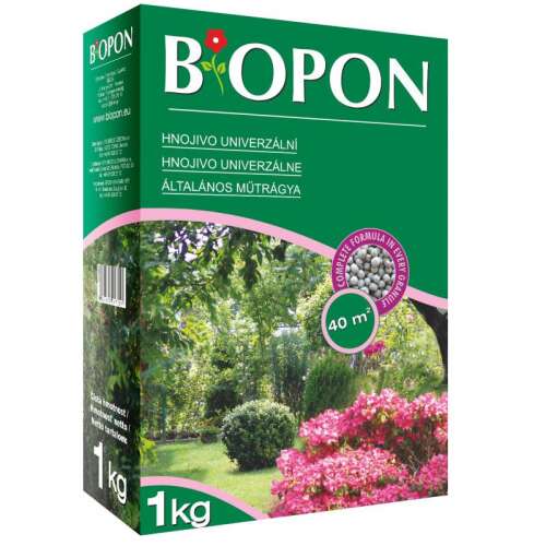 Biopon Îngrășământ Universal 1kg Granule pentru plante de grădină, flori, pomi fructiferi și arbuști