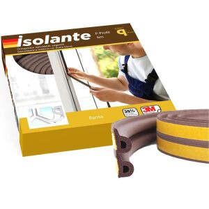 iSOLANTE Ablakszigetelő Szalag P-Profil 6m Barna