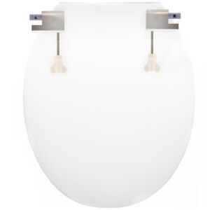 WC Tető fehér duroplast WC ülőke, felülnézet - WC ülőke